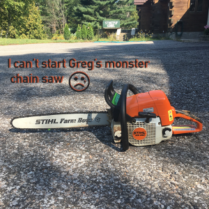 Greg's chainsaw