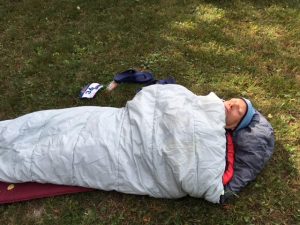 Napping near the finish line