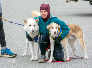 Moose, Ilana, and Floppy, photo by Morris Prokop from the Whitehorse Star