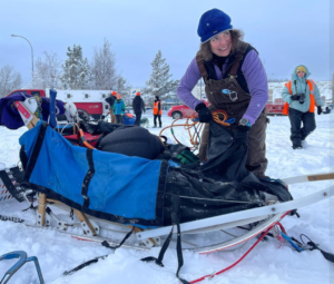 StinkyPup Kennel packing up for the Yukon Quest 100 - Shipyards Park Whitehorse - 2022